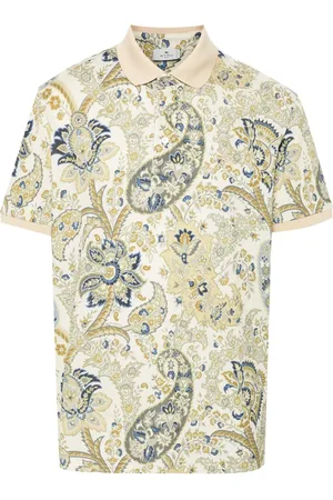 Etro Playera tipo polo con estampado de cachemira