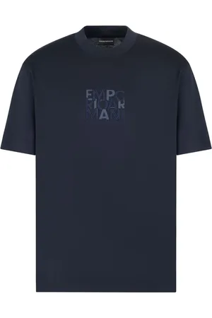 Emporio Armani Playera con logo en relieve