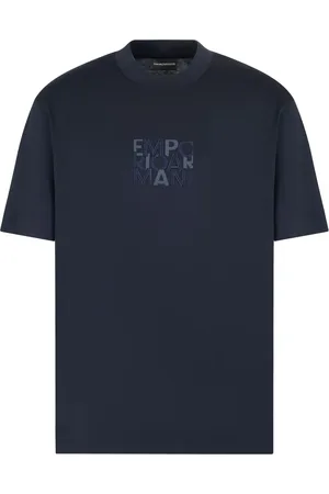 Emporio Armani Playera con logo en relieve