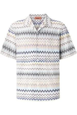Missoni Camisa bowling con motivo en zigzag