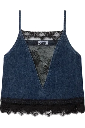 OFF-WHITE Top con detalle de encaje