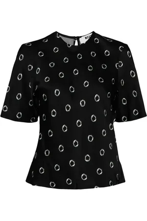 Msgm Blusa estampada
