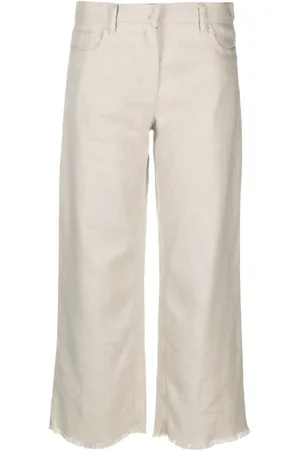 Max Mara Pantalones capri anchos