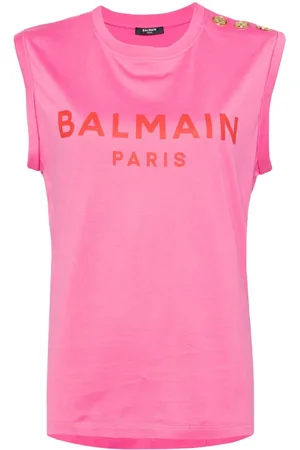 Balmain Camiseta con logo estampado