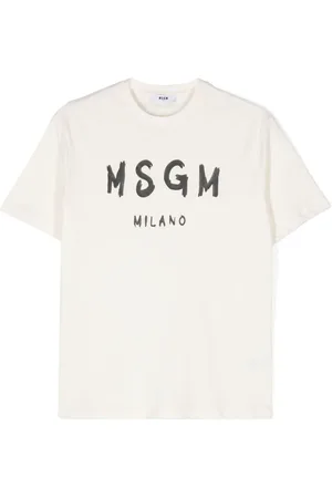 Msgm Playera con logo estampado