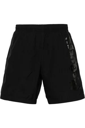 Alexander McQueen Shorts de playa con logo estampado