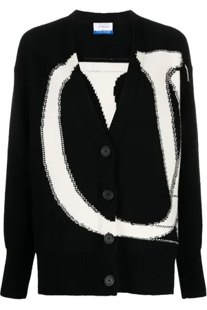 OFF-WHITE Cárdigan tejido en intarsia