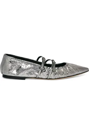Msgm Flats con acabado metalizados