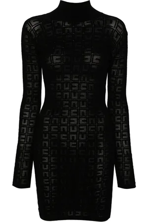 Elisabetta Franchi Vestido corto con logo en jacquard