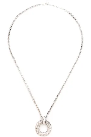 Saint Laurent Collar con dije texturizado