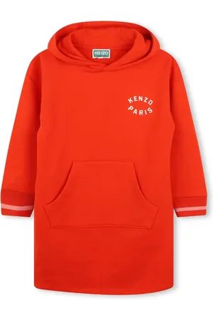 Kenzo Vestido estilo hoodie con logo estampado
