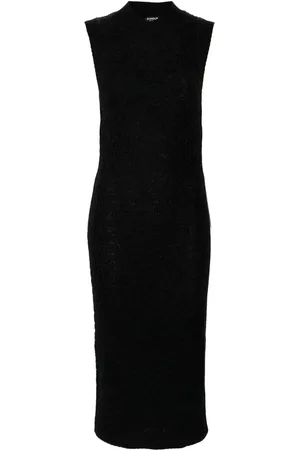 Dondup Vestido midi con placa del logo