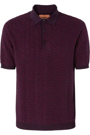 Missoni Playera tipo polo con motivo de onda