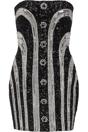 Balmain Vestido corto con lentejuelas