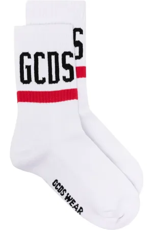 GCDS Calcetines con logo en intarsia
