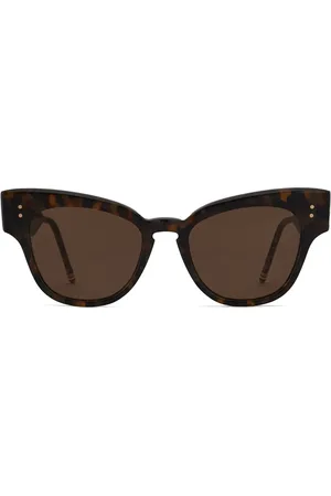 Thom Browne Lentes de sol con armazón cat eye