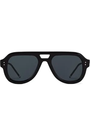 Thom Browne Lentes de sol estilo piloto