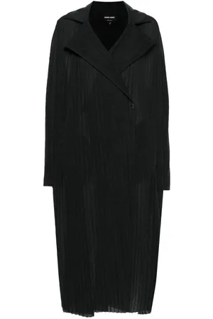 Giorgio Armani Gabardina larga con diseño plisado