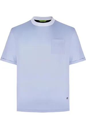 SHANGHAI TANG Playera con bolsillo de parche y cuello en contraste