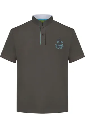 SHANGHAI TANG Playera tipo polo con dragón bordado