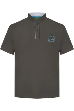 SHANGHAI TANG Playera tipo polo con dragón bordado