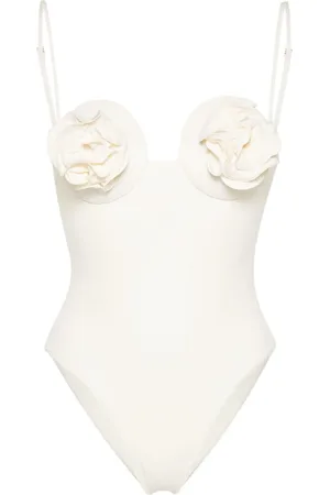 MAGDA BUTRYM Traje de baño con aplique de rosa
