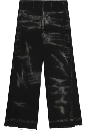 JULIUS Pantalones anchos con efecto envejecido