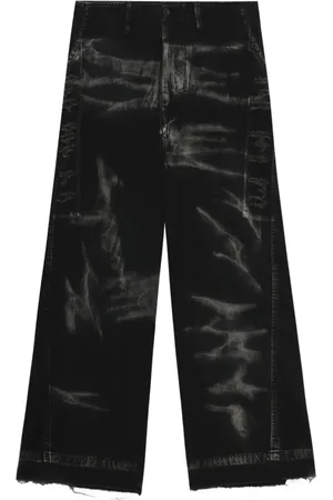 JULIUS Pantalones anchos con efecto envejecido