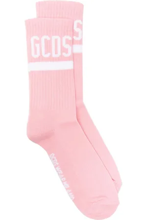 GCDS Calcetines con logo en intarsia