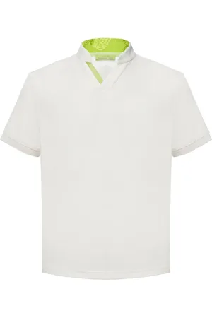 SHANGHAI TANG Playera tipo polo con cuello alzado