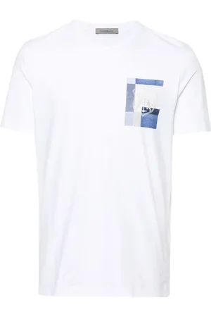 corneliani Playera stretch con cuello redondo