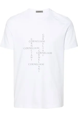 corneliani Playera stretch con cuello redondo