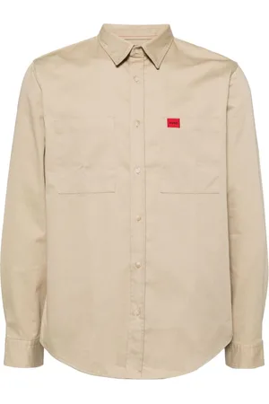 HUGO BOSS Camisa con aplique del logo