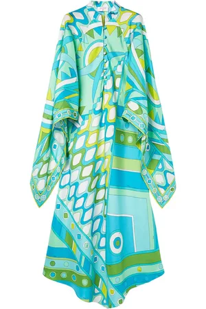 Puccini Vestido estilo caftán con estampado Vivara