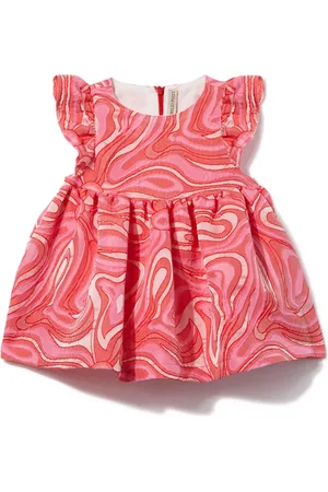 PUCCI Junior Vestido sin mangas con motivo Marmo en jacquard