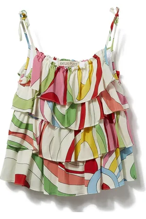 PUCCI Junior Top con estampado Marmo