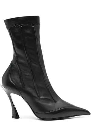 MUGLER Botas con detalle de costuras y tacón de 95mm