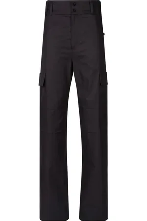 Saint Laurent Pantalones cargo con diseño recto