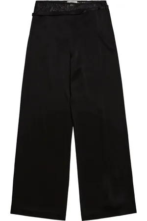 Jason Wu Pantalones rectos con ribete de encaje