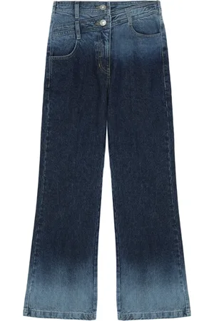 SJYP Jeans acampanados con estampado degradado