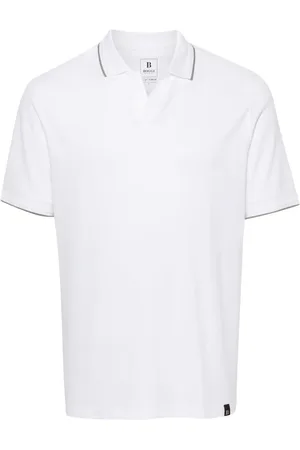 Boggi Milano Playera tipo polo con etiqueta del logo