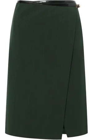 Serafini Falda midi con diseño cruzado
