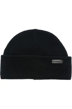 Emporio Armani Gorro con etiqueta del logo
