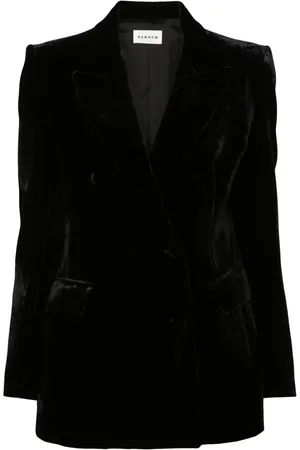 P.A.R.O.S.H. Blazer de terciopelo con doble botonadura