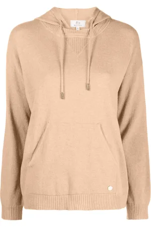 Woolrich Hoodie de tejido fino con placa del logo