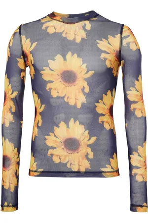J.W.Anderson Top transparente con estampado floral