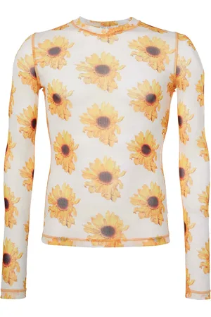 J.W.Anderson Top transparente con estampado floral