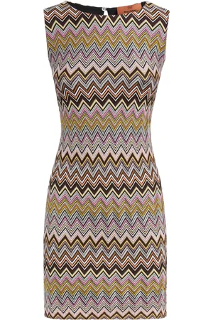 Missoni Vestido corto sin mangas con motivo en zigzag