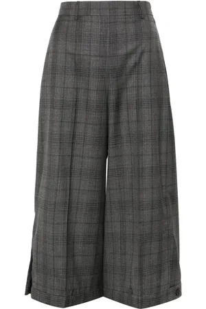 Balenciaga Pantalones capri con cuadros estampados
