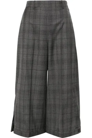 Balenciaga Pantalones capri con cuadros estampados